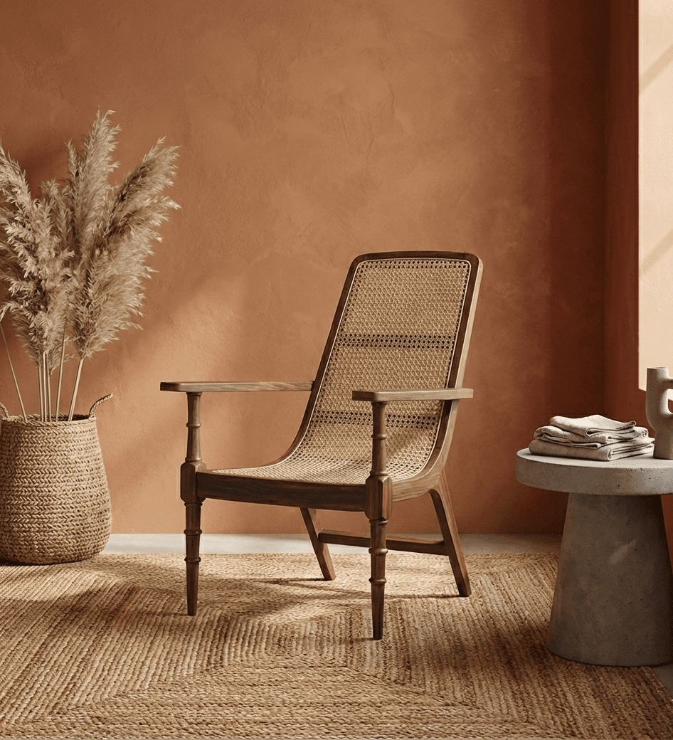 Prithvi पृथ्वी – Rattan Lounge Chair