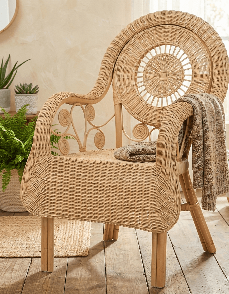 Padma पद्म – Rattan Accent Chair